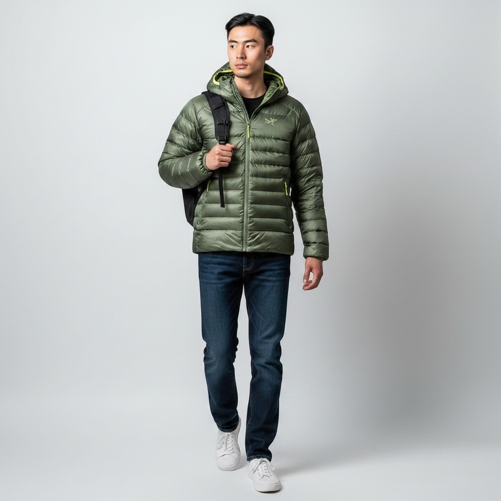 Arcteryx Cerium LT Hoody Mens Olive Green Puffer Jacket Coat Medium